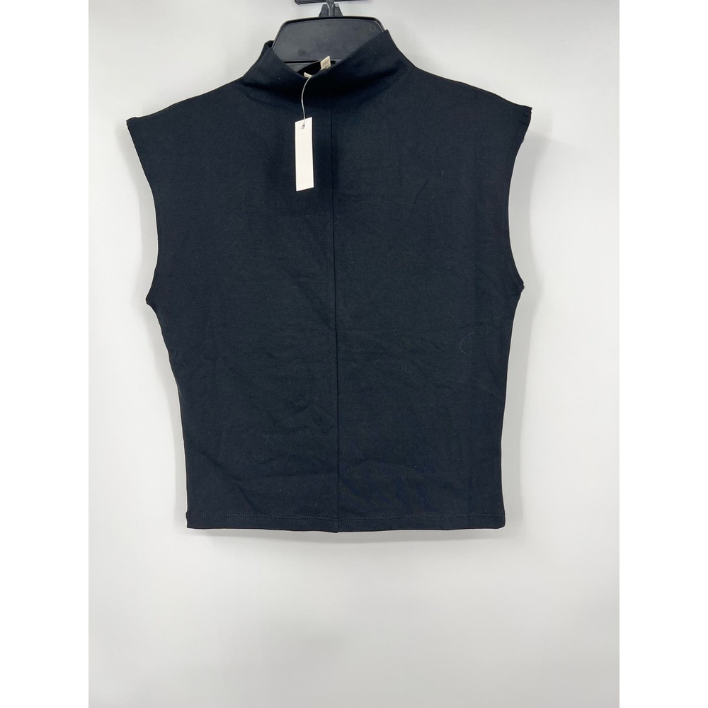 Madewell FunnelNeck Cropped‎ Muscle Tee Size L - Picture 4 of 5